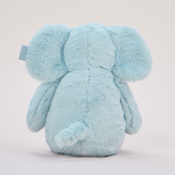 Personalised Blue Elephant Soft Toy, 2 of 5