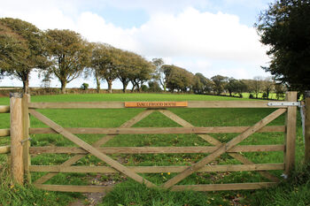 Engraved Wooden Gate Sign, 8 of 12