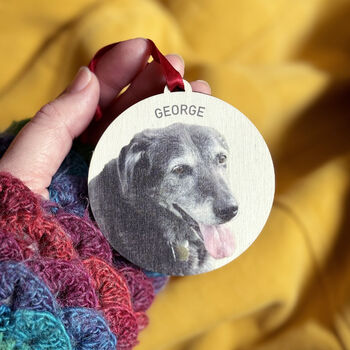 Pet Photo Memorial Christmas Decoration, 4 of 6