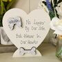 Personalised Memorial Dog Heart Christmas Day, thumbnail 1 of 8