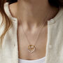 Personalised Heart Ring Holder Necklace, thumbnail 1 of 8