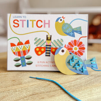 Learn To Sew Children's Stitching Craft Activity Set Butterflies And Flowers, 5 of 5