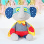 Super Hero Elephant With Personalised Cape, thumbnail 1 of 5