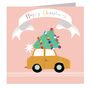 Christmas Car Greetings Card, thumbnail 2 of 3