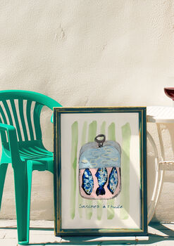 Sardines à L'huile Illustrated Art Print, 3 of 6