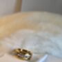 Baguette Cut Cz Band Chunky Statement Ring In 18 K Gold, thumbnail 2 of 12
