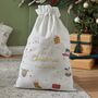 Personalised My 1st Christmas Cream Gift Sack, thumbnail 1 of 3