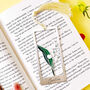 Birth Flower Hand Enamelled Bookmark With Engraved Name, thumbnail 2 of 12