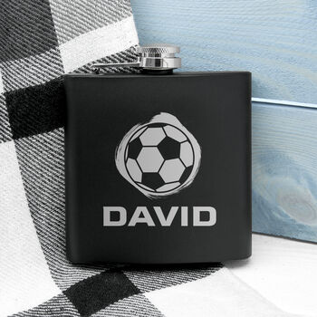 Personalised Football Hip Flask, 2 of 4