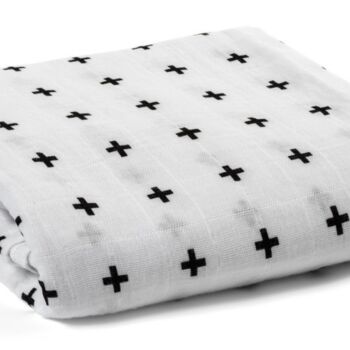 Muslin Swaddle Baby Blanket Newborn Babyshower Gift, 8 of 12