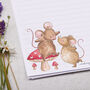 A4 Letter Writing Paper With Mice And Mushroom, thumbnail 3 of 4