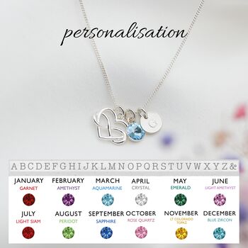 16th Birthday Necklace – Sterling Silver Heart Infinity Charm, Personalised Jewellery Gift For Her, 2 of 7