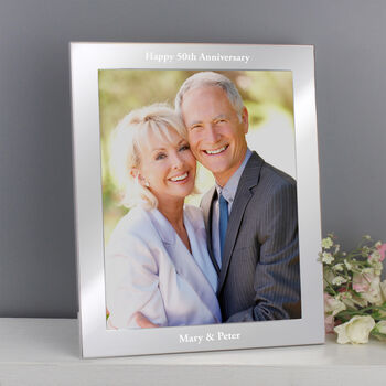 Personalised Message 8x10 Silver Photo Frame, 3 of 9