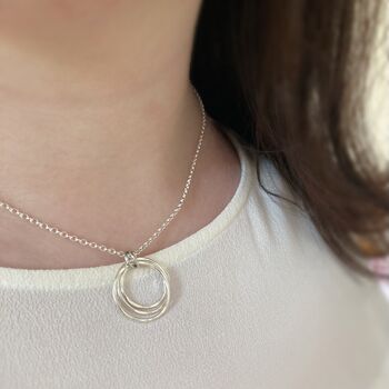 Waves Circle Necklace, 4 of 5