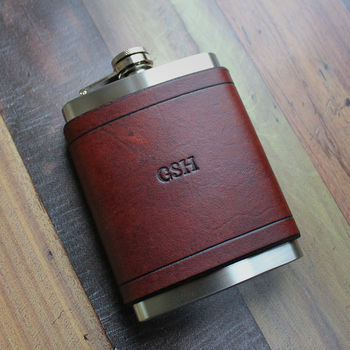 Classic Leather Flask 8oz, 3 of 5