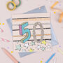 '50th' Birthday Card, thumbnail 1 of 2