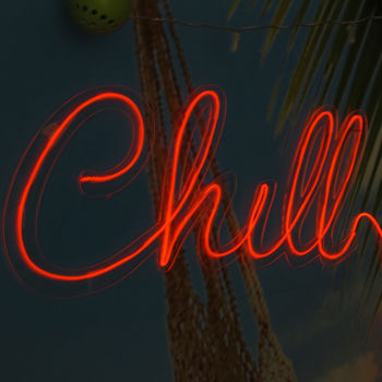 Personalised Neon Chill Sign, 2 of 4