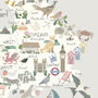 Floral UK Map Print, thumbnail 5 of 7