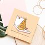 Cute Christmas Pizza Card, thumbnail 7 of 9