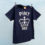 Pint Tshirt Top Range For Men Seven Colour Schemes, thumbnail 1 of 7