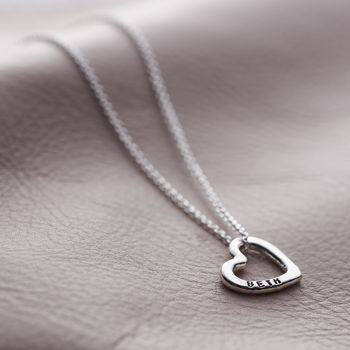Personalised Mini Message Heart Necklace, 7 of 12