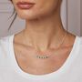Sterling Silver Semi Precious Stone And Crystal Necklace, thumbnail 1 of 11