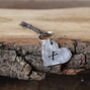10th Anniversary Aluminium Heart Keyring, thumbnail 3 of 9