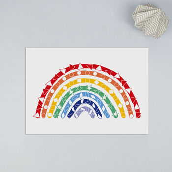 Rainbow Print With Shapes, 3 of 5
