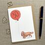 Personalised Sussex Spaniel Birthday Card, thumbnail 2 of 4