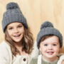 Toddler Cable Knit Beanie Hat, thumbnail 2 of 4