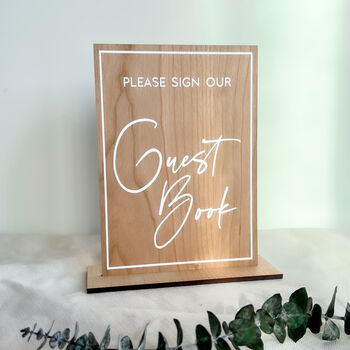 Bespoke Wooden Guest Book Alternative, 3 of 10