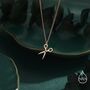 Sterling Silver Very Small Scissors Pendant Necklace, thumbnail 7 of 12