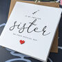 Personalised Handmade Birthday Card For Special Sister, thumbnail 1 of 4