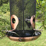Copper Style Seed Bird Feeder With Seed Catcher Tray, thumbnail 7 of 8