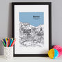 Personalised Exeter Print, thumbnail 4 of 10