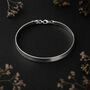 Sterling Silver Triple Herringbone Bracelet, thumbnail 3 of 10