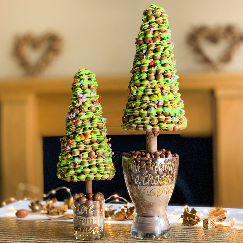 Malteser Christmas Tree Green Drizzle And Fairy Lights By Sweet Trees
