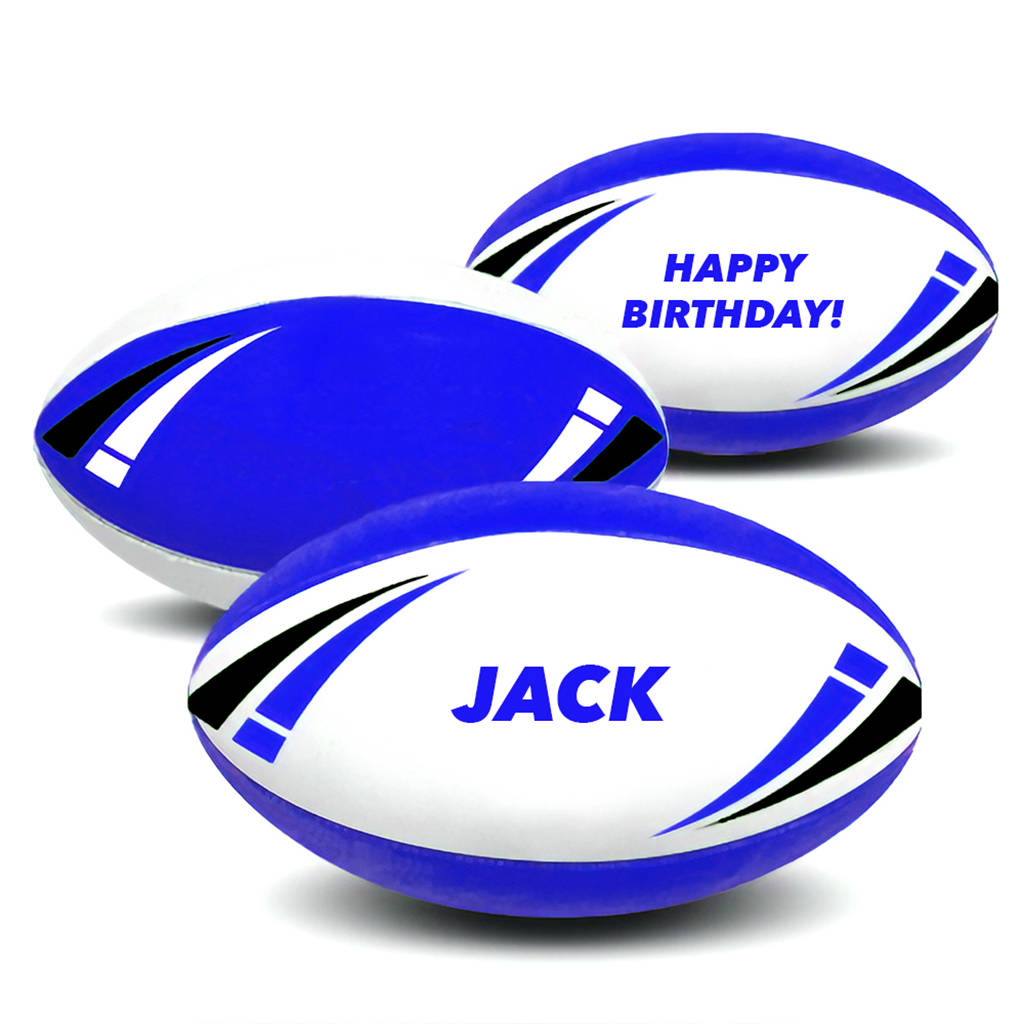personalised rugby ball by we print balls