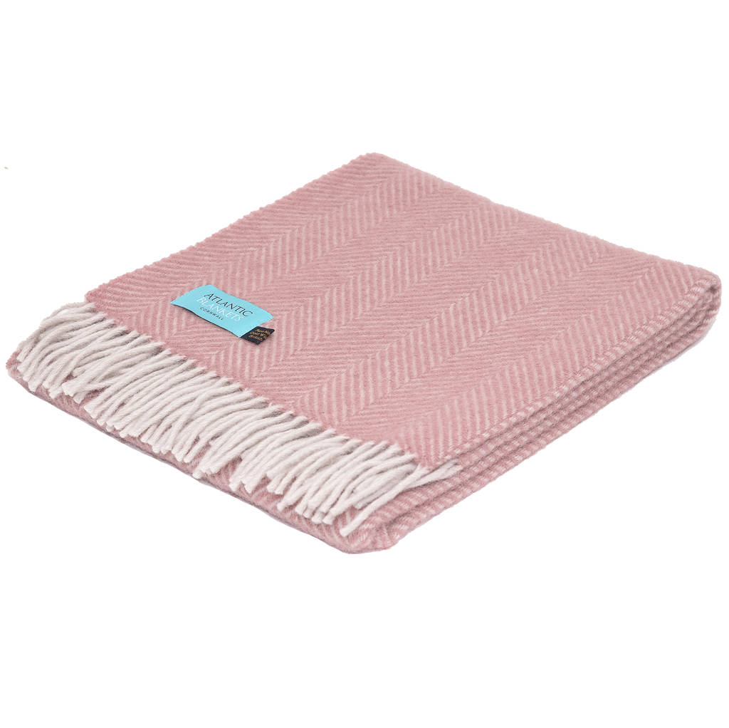 Pink Wool Throw By Atlantic Blankets