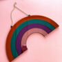 Multicoloured Rainbow Hanging Wall Mirror, thumbnail 4 of 6