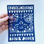Personalised 45th Birthday Or Anniversary Paper Cut, thumbnail 8 of 10