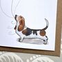 Basset Father's Day Card, thumbnail 2 of 3