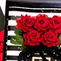Panache Everlasting Red Rose Bouquet Valentines Card, thumbnail 5 of 9