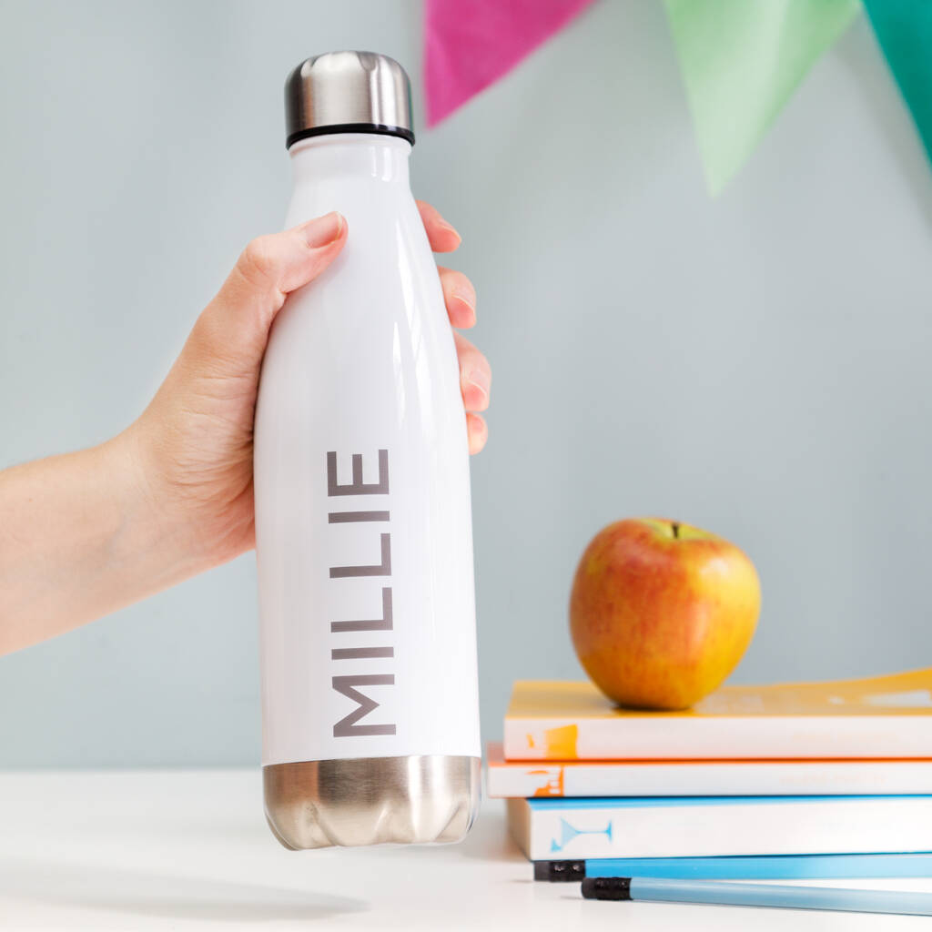 Personalised Back To School Water Bottle, 1 of 2
