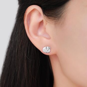 Cute Guinea Pig Stud Earrings In Sterling Silver, 5 of 10