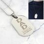 Dad Gifts Personalised Dad Dog Tag Necklace, thumbnail 1 of 6