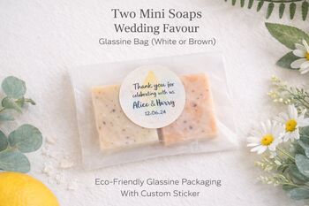 Two Mini Soap Wedding Favours Gift Set 25 Sets, 2 of 4