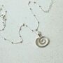 Sterling Silver Spiral Necklace, thumbnail 3 of 6