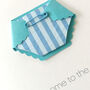 New Baby Boy Or Girl Stripe Nappy Card, thumbnail 5 of 12