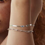 Paperclip Chain Bracelet In Sterling Silver, thumbnail 1 of 4